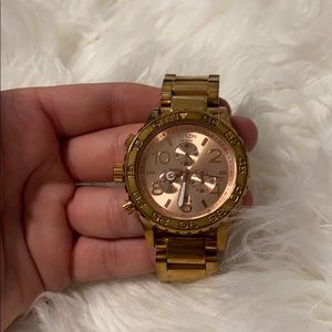 Rose Gold Nixon Minimize Watch